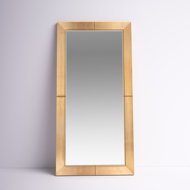 Etta Avenue™ Amaretto Wood Rectangle Floor Mirror & Reviews